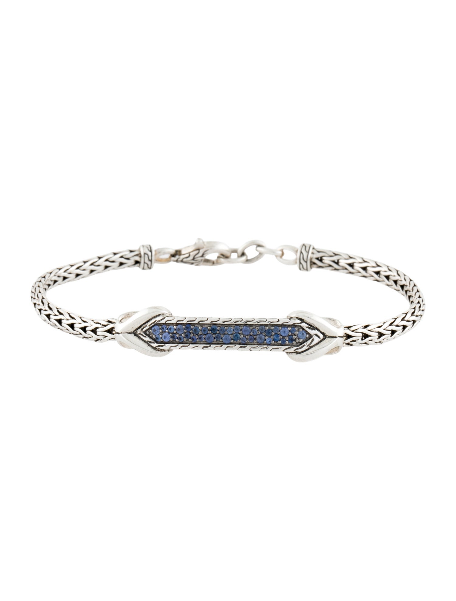 John Hardy Sapphire Asli Classic Chain Station Bracelet