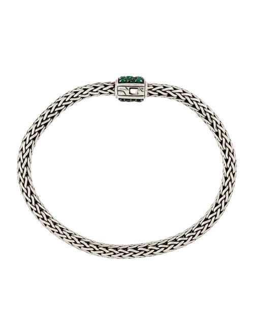 John Hardy Sapphire & Emerald Reversible Icon Link Bracelet