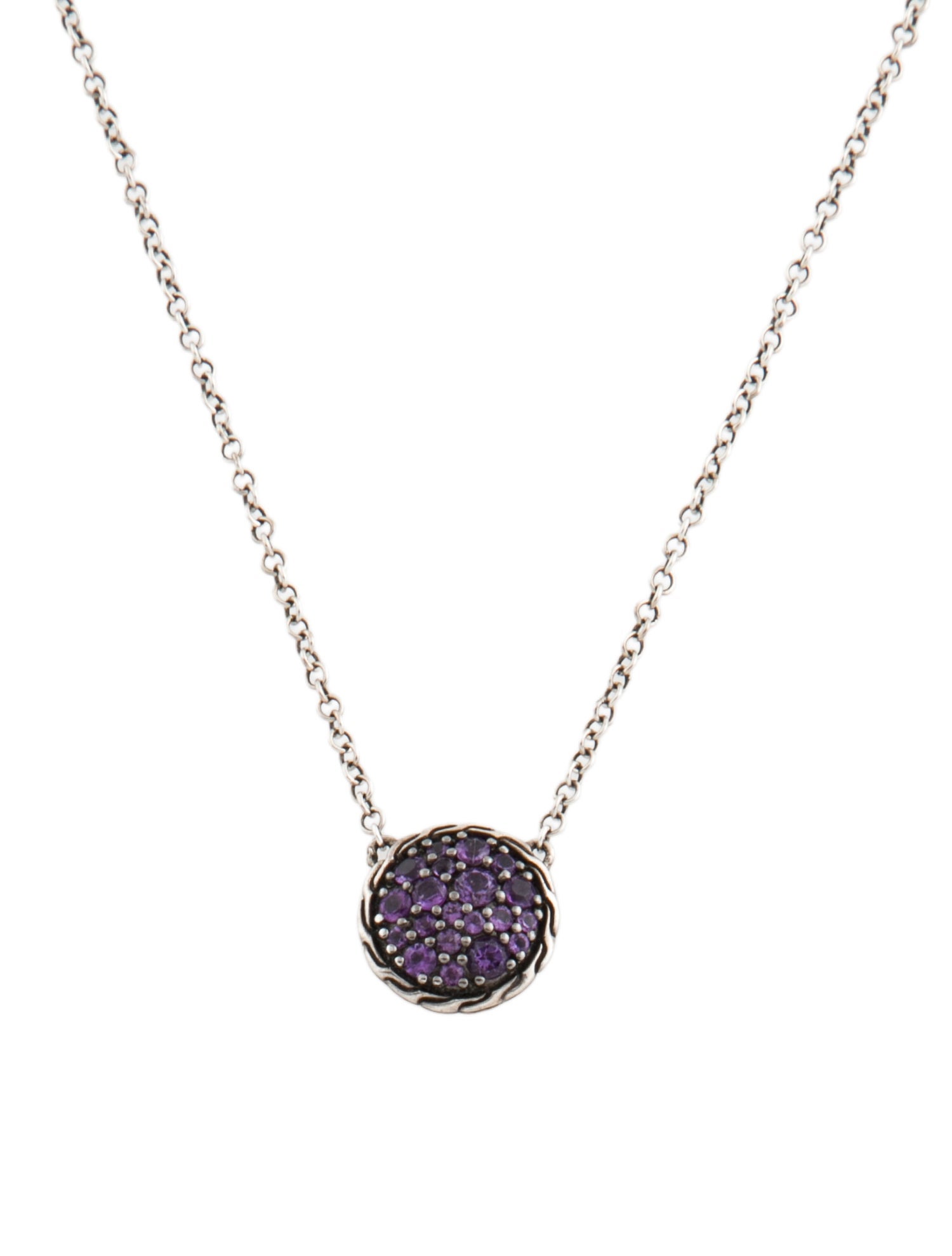 John Hardy Amethyst Pendant Necklace