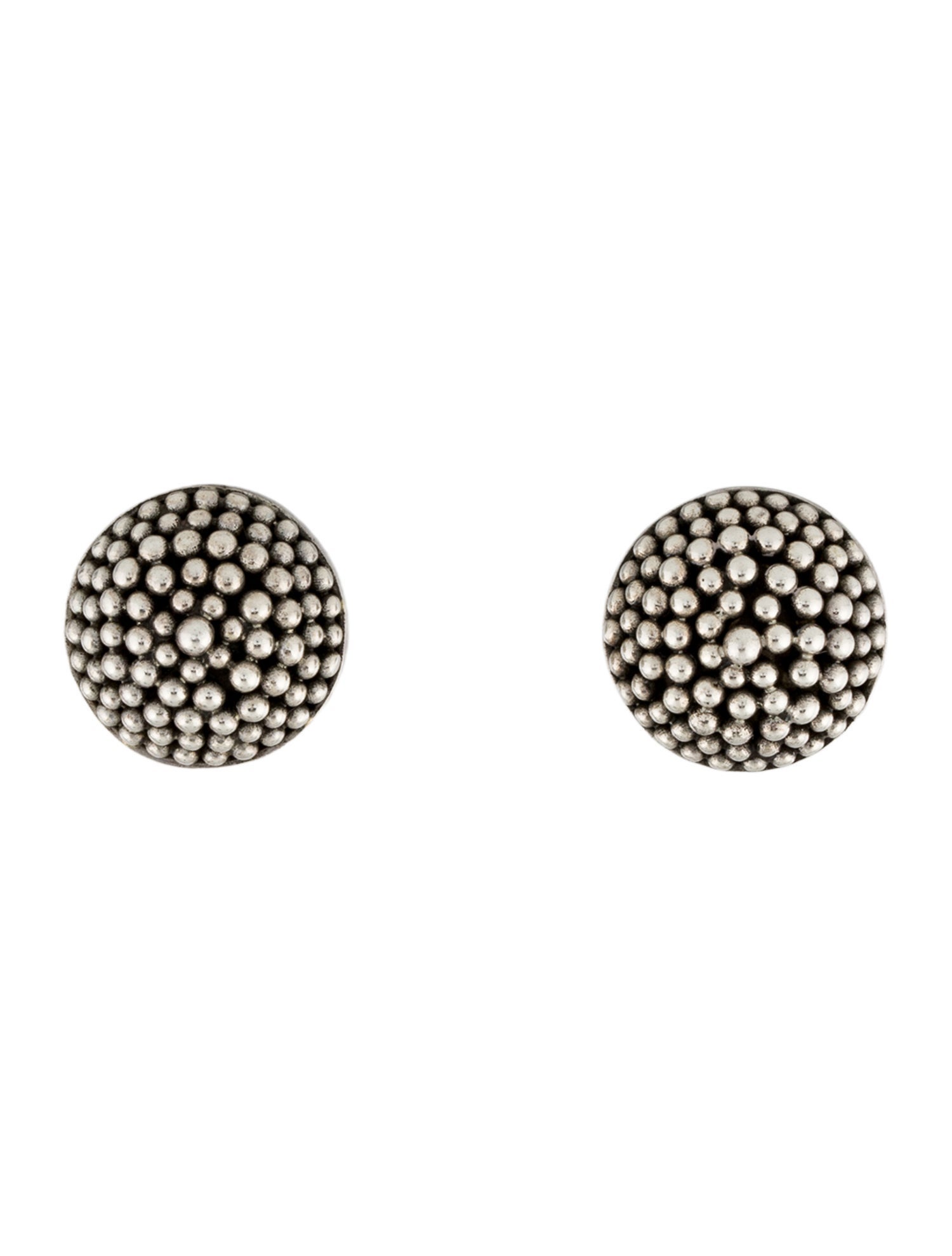 John Hardy Beaded Round Stud Earrings