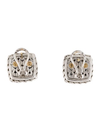 John Hardy Diamond Classic Chain Earclips