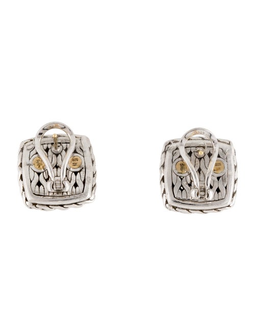 John Hardy Diamond Classic Chain Earclips