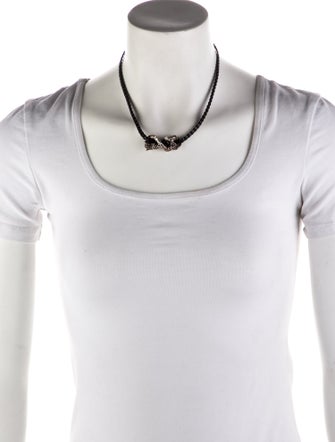 John Hardy Naga Dragon Leather Pendant Necklace