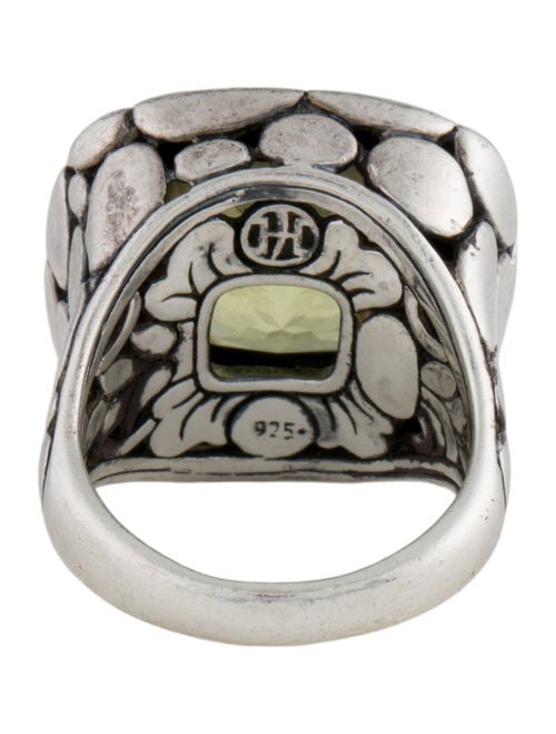 John Hardy Quartz Kali Lava Square Ring