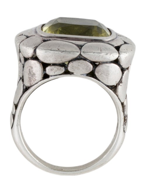 John Hardy Quartz Kali Lava Square Ring
