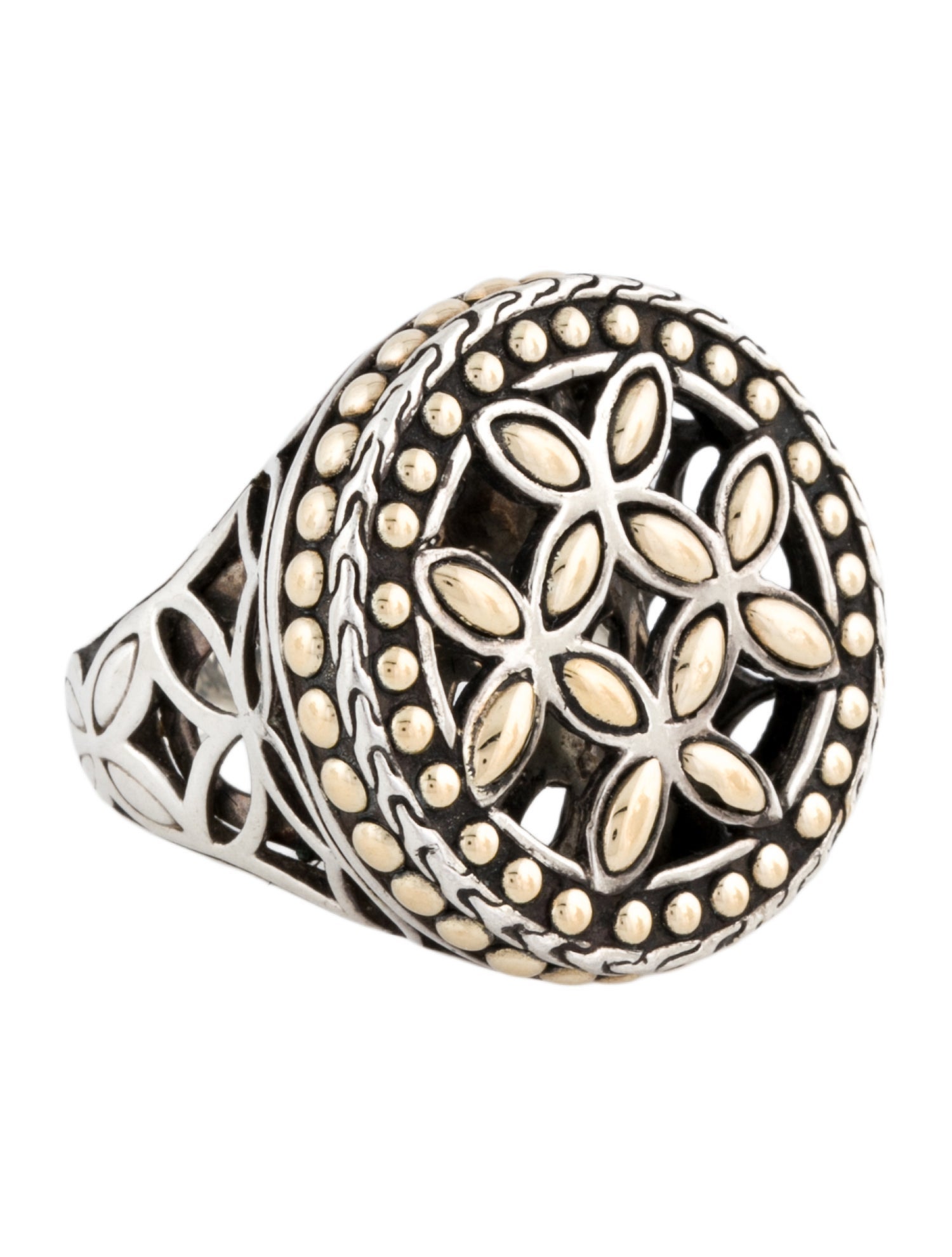 John Hardy Two-Tone Padi Cocktail Ring