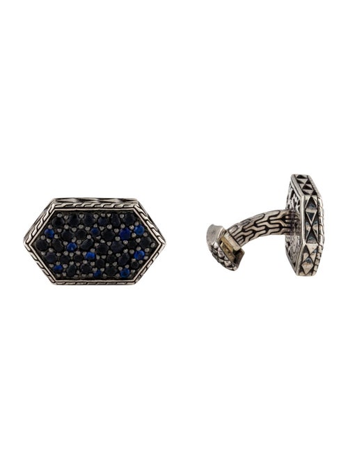 John Hardy Sapphire Naga Hexagonal Cufflinks