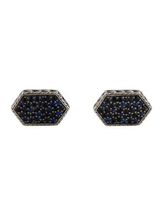 John Hardy Sapphire Naga Hexagonal Cufflinks