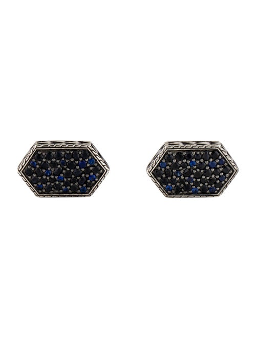 John Hardy Sapphire Naga Hexagonal Cufflinks