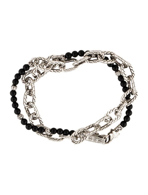 John Hardy Onyx Naga Wrap Bracelet