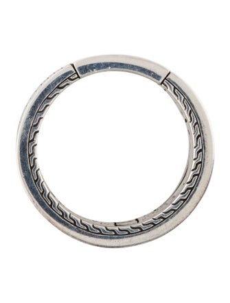 John Hardy Mother of Pearl, Turquoise & Lapis Lazuli Carved Chain Ring