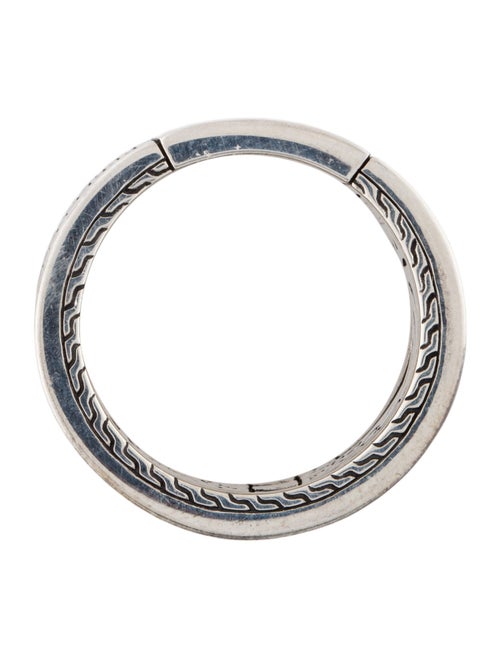 John Hardy Mother of Pearl, Turquoise & Lapis Lazuli Carved Chain Ring