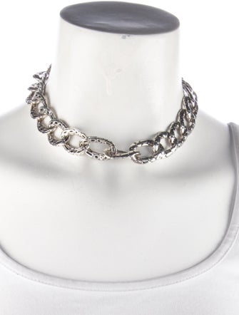 John Hardy Kali Pebble Flat Link Necklace