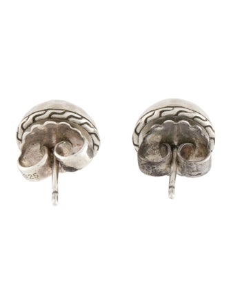 John Hardy Classic Chain Hammered Stud Earrings