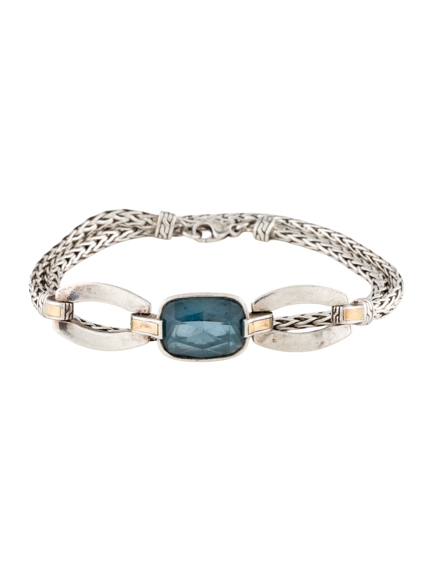 John Hardy Topaz Classic Chain Wrap Bracelet