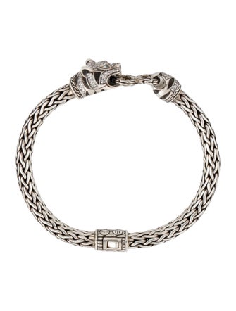 John Hardy Topaz & Diamond Macan Tiger Chain Bracelet