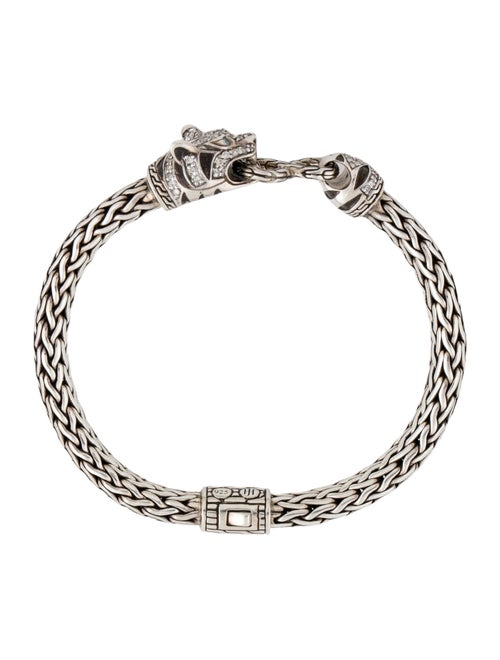 John Hardy Topaz & Diamond Macan Tiger Chain Bracelet
