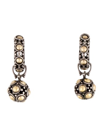 John Hardy Two-Tone Jaisalmer Dot Drop Earrings