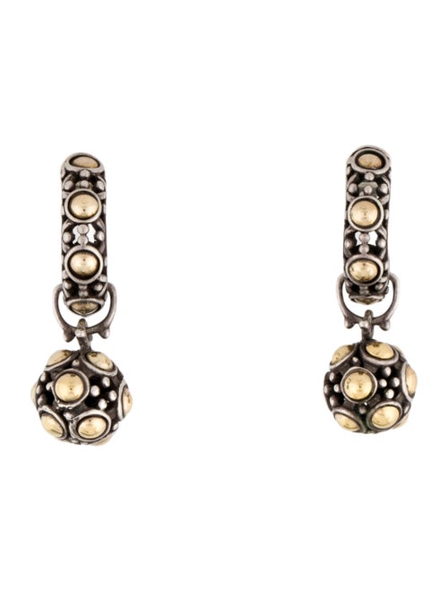 John Hardy Two-Tone Jaisalmer Dot Drop Earrings