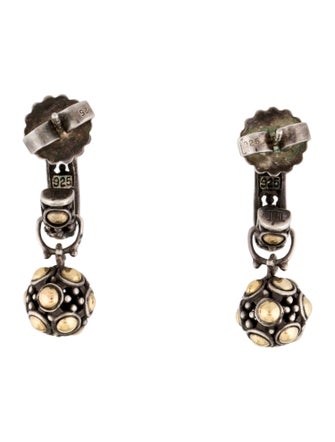 John Hardy Two-Tone Jaisalmer Dot Drop Earrings