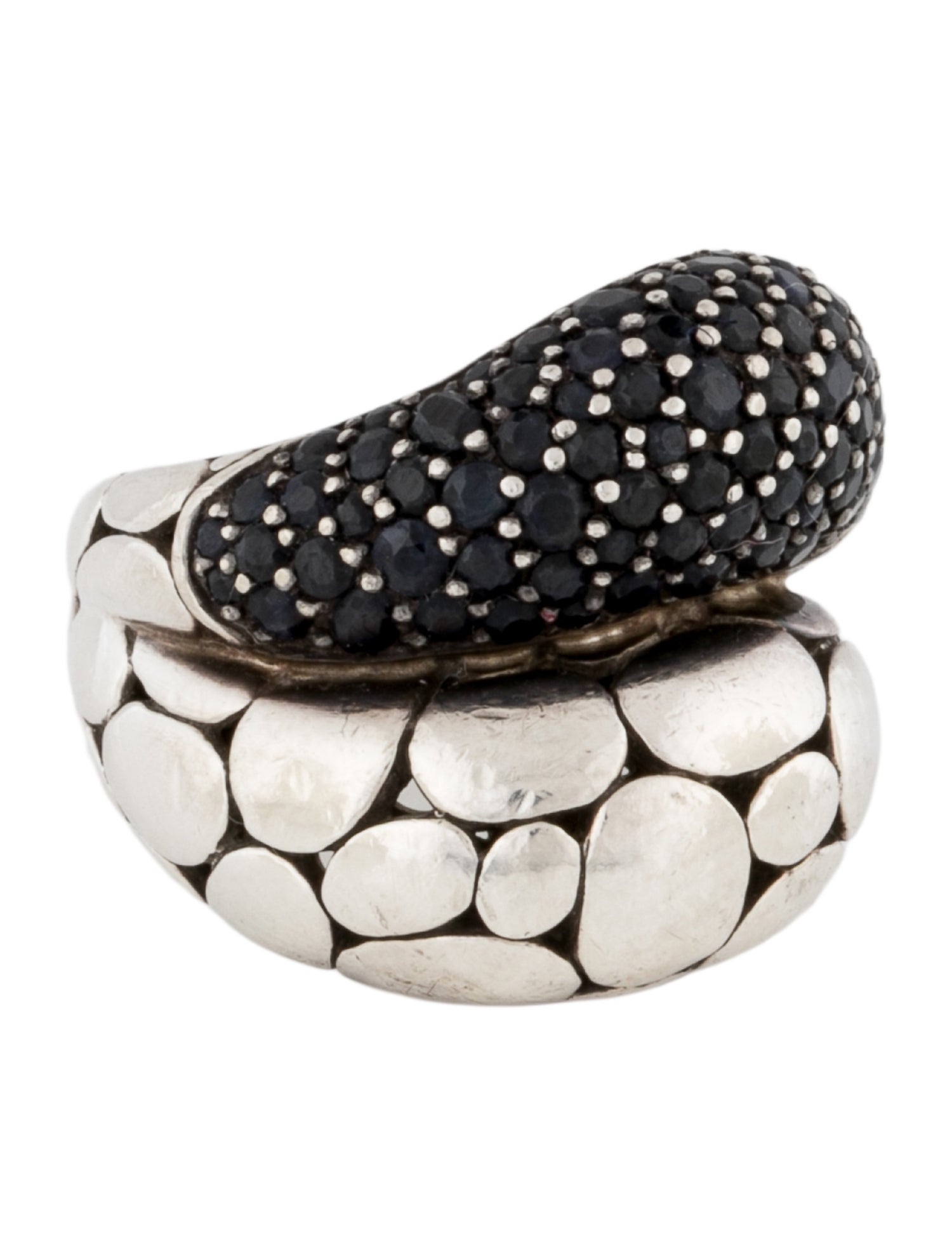 John Hardy Sapphire Kali Arus Pebble Ring