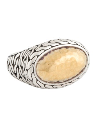 John Hardy Two-Tone Palu Cocktail Ring