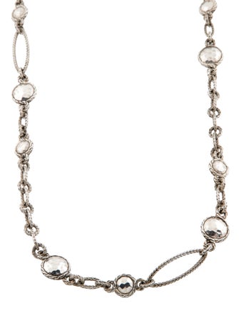John Hardy Classic Chain Circle Link Station Necklace