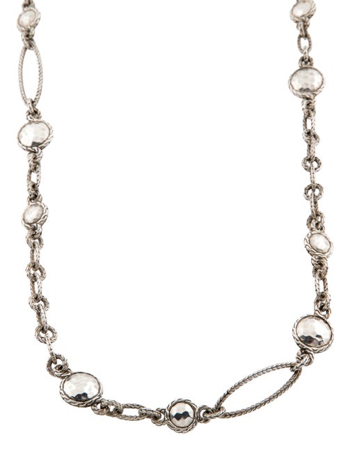John Hardy Classic Chain Circle Link Station Necklace