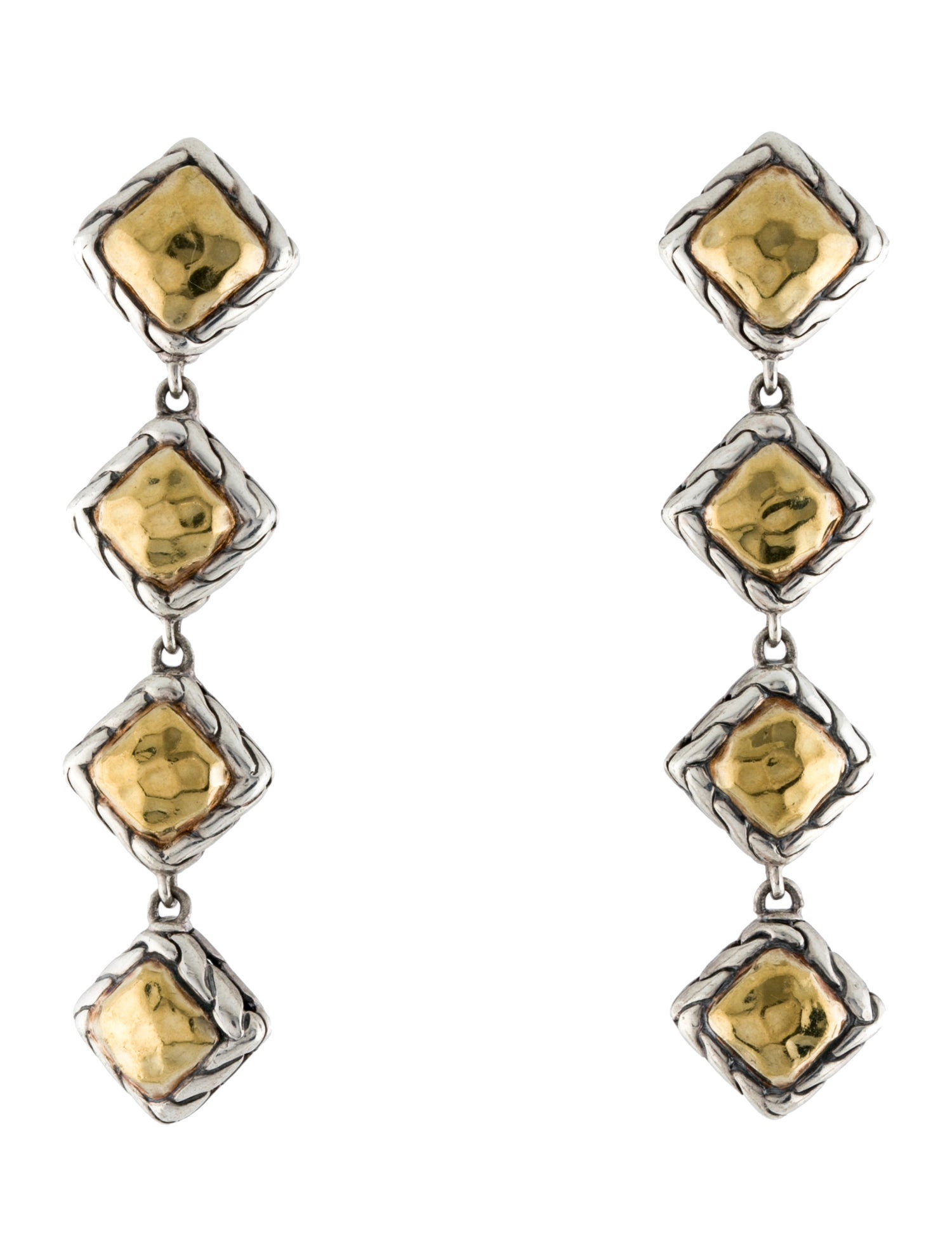 John Hardy Two-Tone Palu Drop Earrings