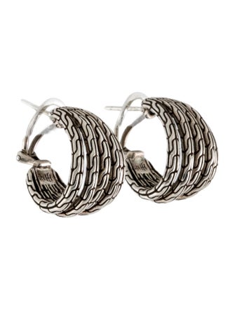 John Hardy Chain Hoop Earclips