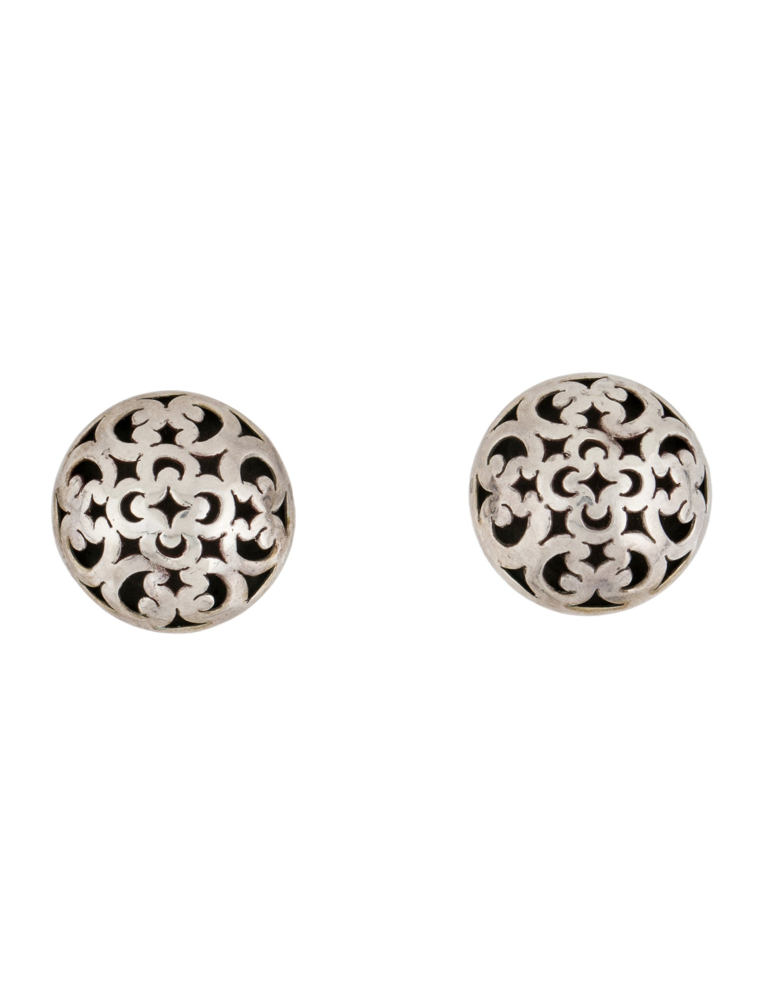 John Hardy Vintage Domed Clip-On Earrings