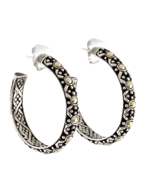 John Hardy Two-Tone Dot Hoop Earrings
