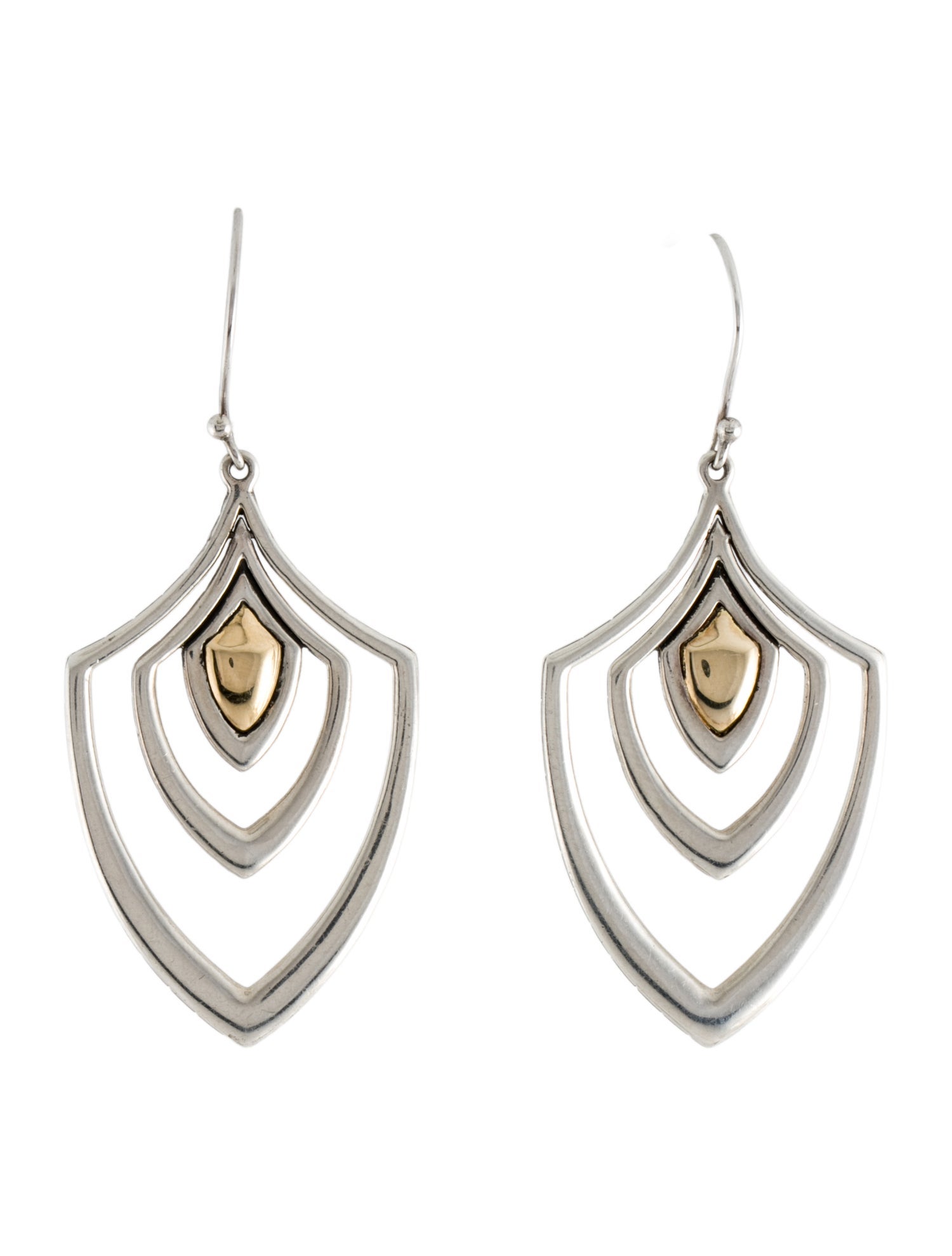 John Hardy Two-Tone Chandelier Earrings