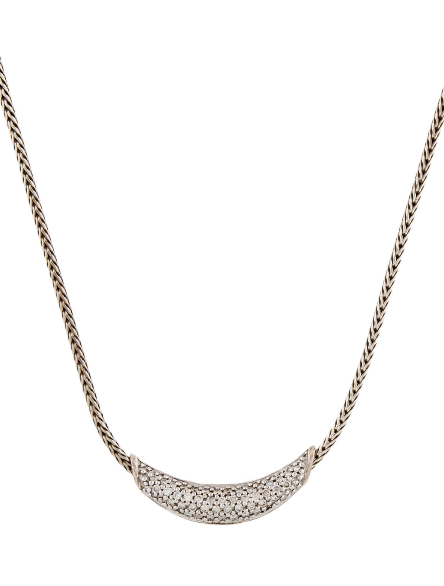 John Hardy Diamond Slider Pendant Necklace