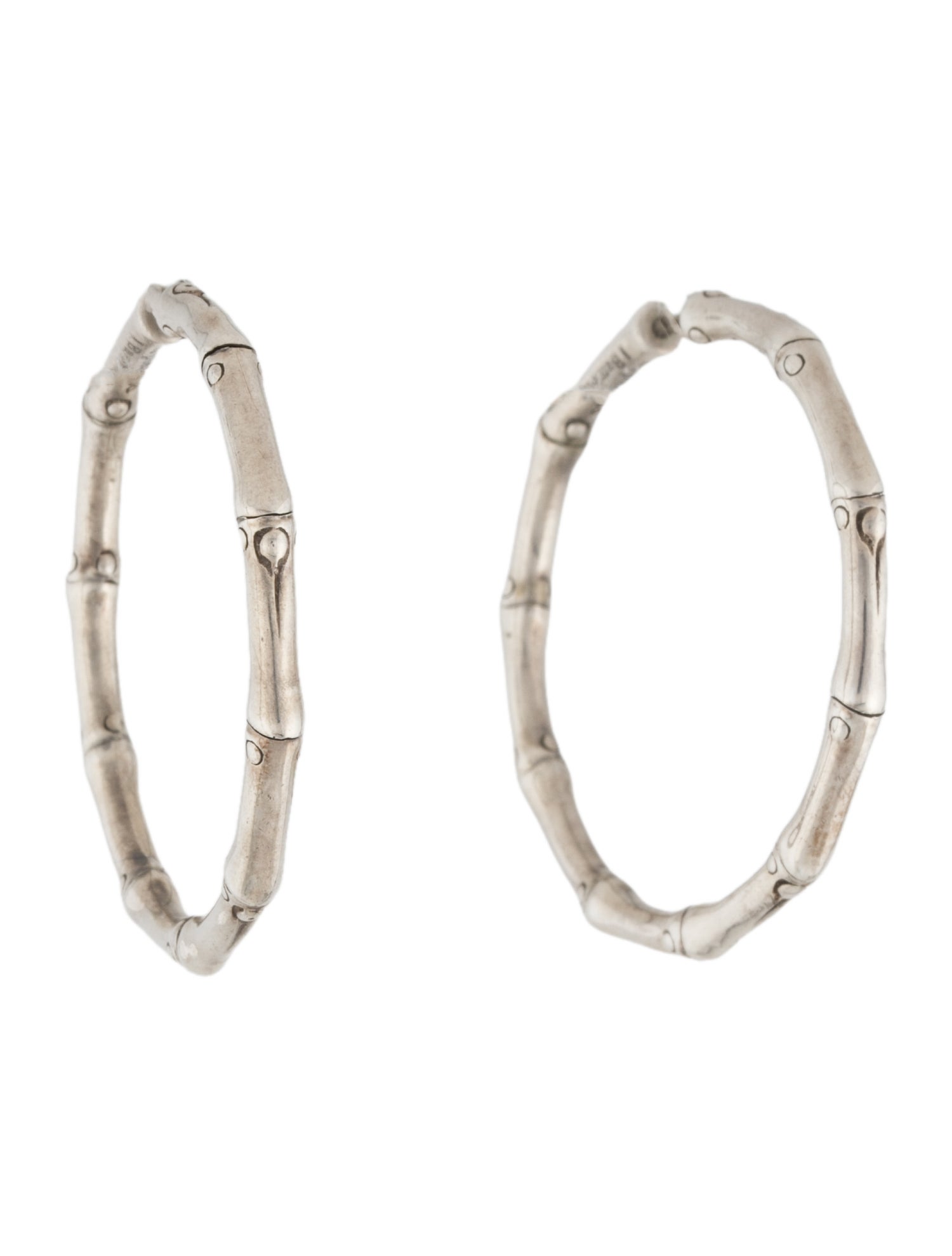 John Hardy Medium Bamboo Hoop Earrings