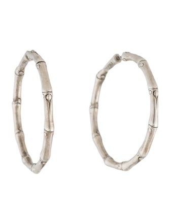 John Hardy Medium Bamboo Hoop Earrings