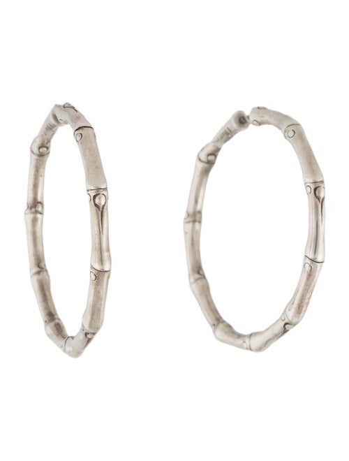 John Hardy Medium Bamboo Hoop Earrings