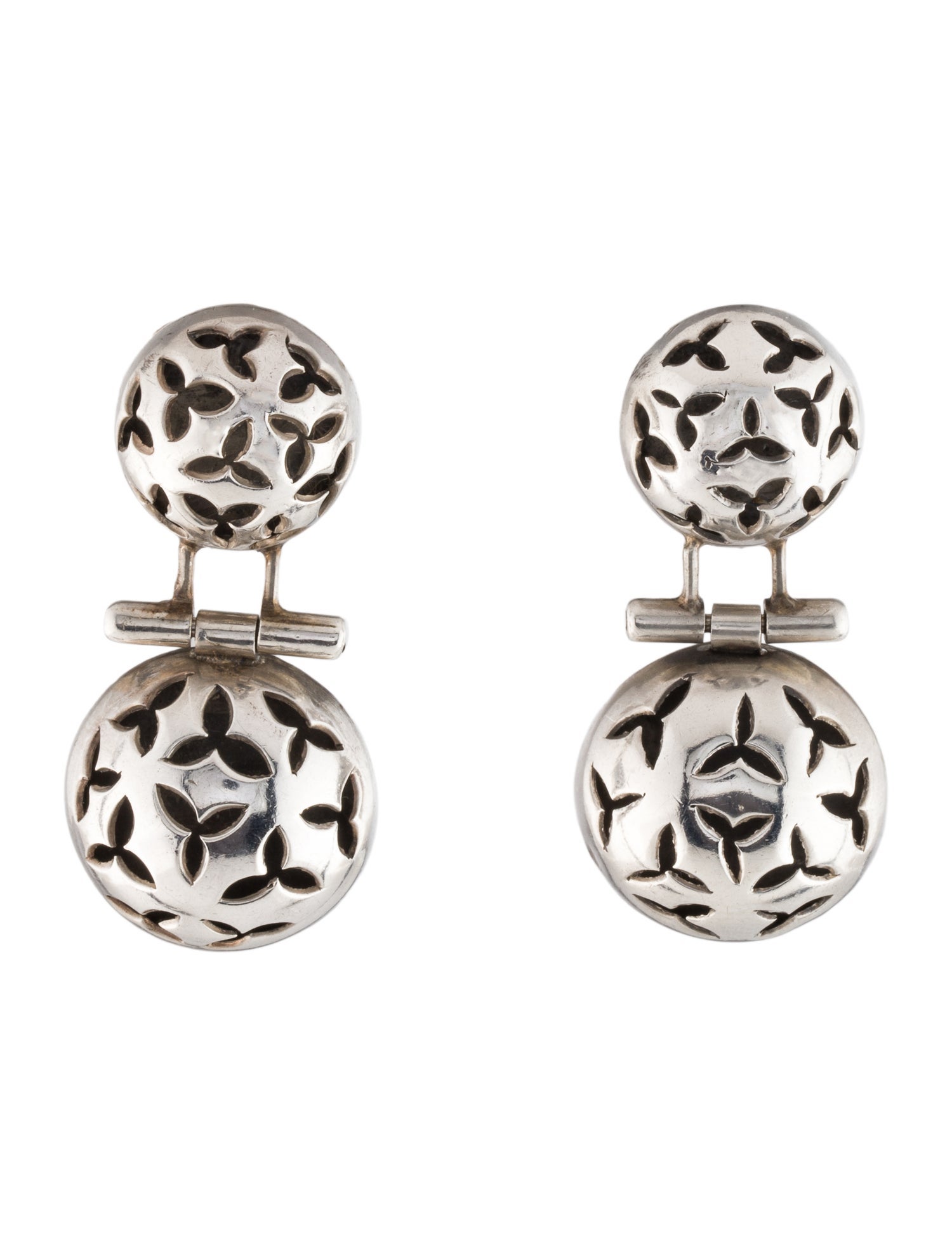 John Hardy Vintage Drop Clip-On Earrings