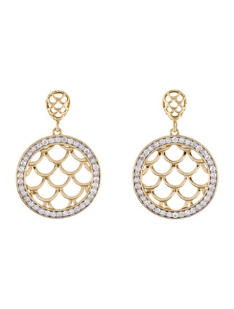 John Hardy 18K Sapphire Naga Collection Round Drop Earrings