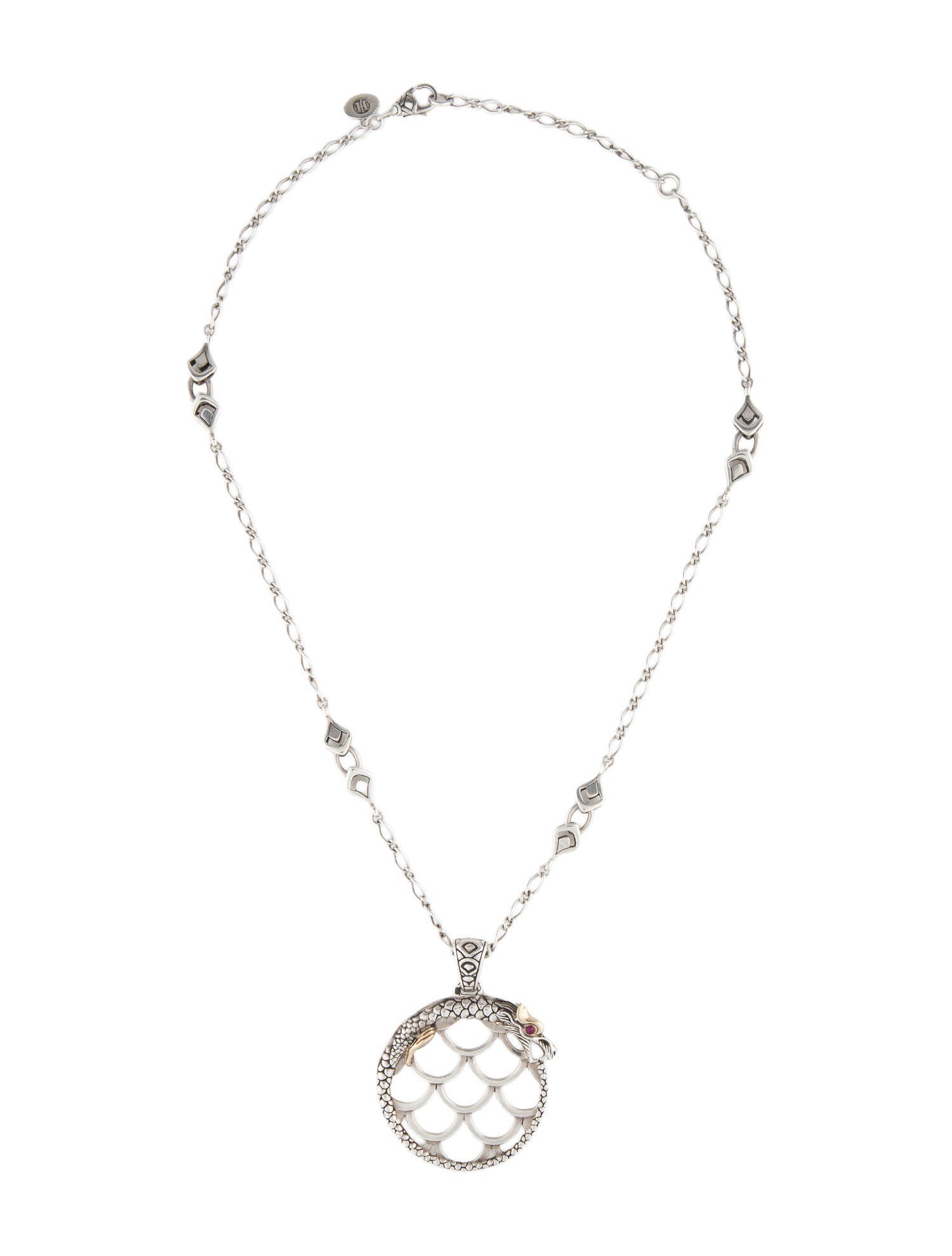 John Hardy Ruby Dragon Pendant Necklace