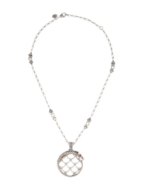 John Hardy Ruby Dragon Pendant Necklace