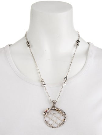 John Hardy Ruby Dragon Pendant Necklace