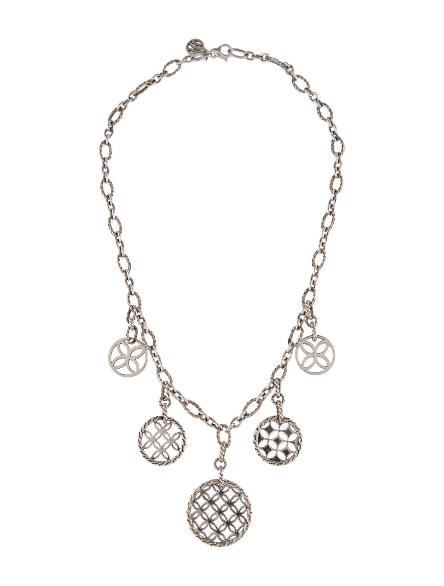 John Hardy Kawung Circle Charm Necklace