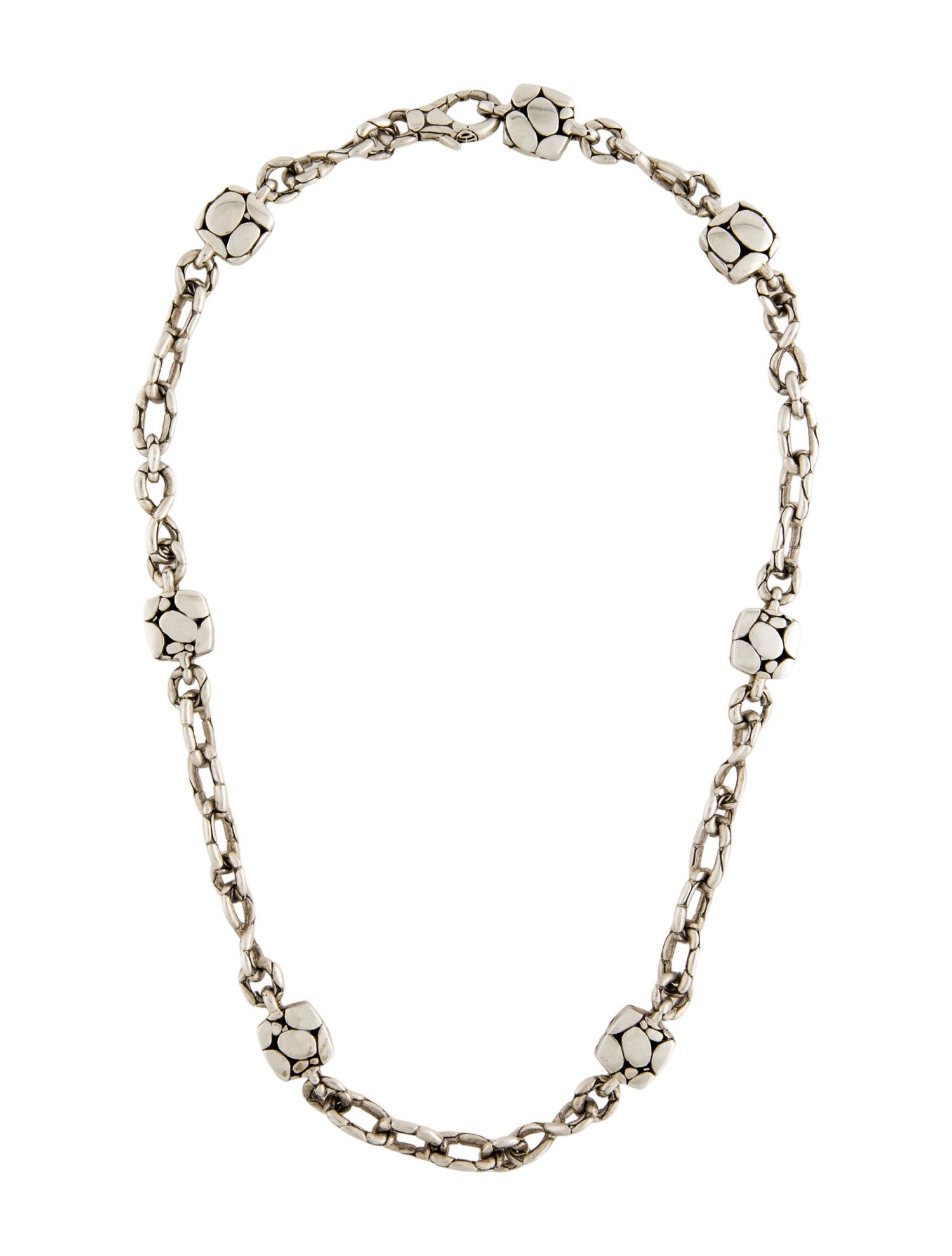 John Hardy Heritage Kali Square Station Necklace
