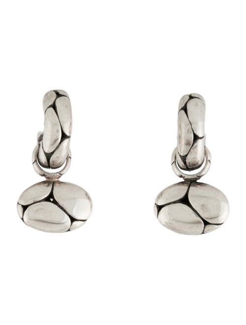 John Hardy Kali Oval Pebble Drop Earrings