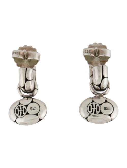 John Hardy Kali Oval Pebble Drop Earrings