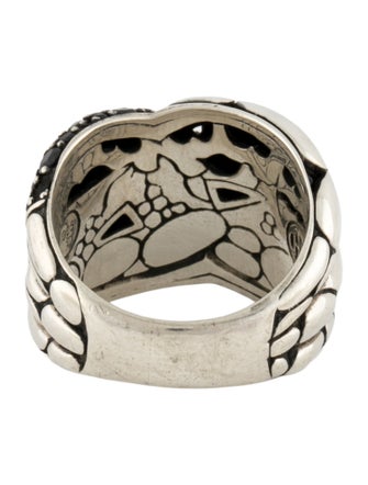 John Hardy Sapphire Kali Pebble Crossover Ring