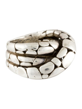 John Hardy Kali Dotted Twist Overlap Ring