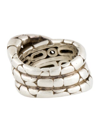 John Hardy Kali Dotted Twist Overlap Ring