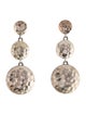 John Hardy Palu Hammered Circle Drop Earrings